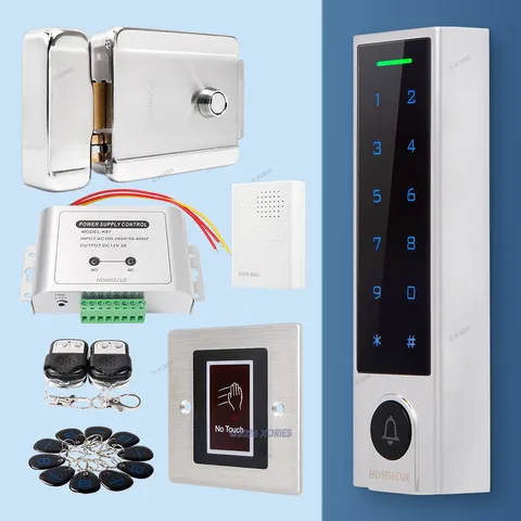 HOMSECUR Apartment Gate Door Security RFID Reader Doorbell Access Control System