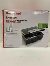 Honeywell 6108 Steel Fireproof Safe with Keypad Lock, 12.7 x 10.4 x 5.5, Black