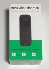Blink Video Doorbell Head-to-Toe HD Wireless Battery Doorbell Black Add-On