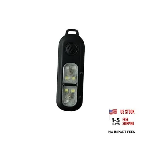 130DB Rechargeable Personal Alarm | One-Button Alarm | 4 Flash Light Black