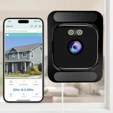 Window Camera for Home Security: 3Mp HD Indoor Cam with Night Vision | 5G Wifi,A