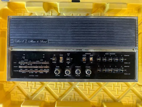 M&S MC 350 Black and Gold Intercom Master Station MC350