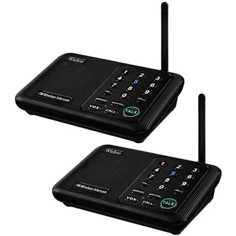 Wireless Home Intercom System - 1 Mile Range, 10 Channels