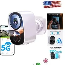 Upgraded 2026 Waterproof Outdoor Camera with Night Vision & Long Battery Life