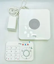 RING Z WAVE PLUS 4HB1U90EN0 Alarm System Base Station w/ Power Supply & Keypad