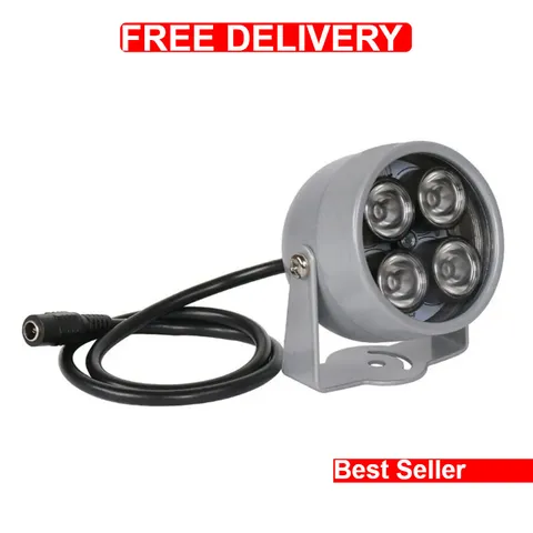 80ft IR Illuminator | AI4 Wide Angle Infrared Light for Security Cameras