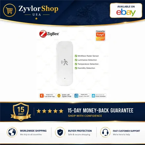 Zigbee MmWave Motion Sensor Tuya Temperature Humidity Illuminance