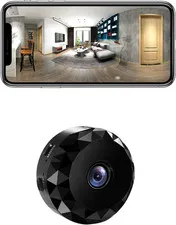 Dome Camera Pet Cam 1080P Wifi Wireless Indoor Home Security - Black
