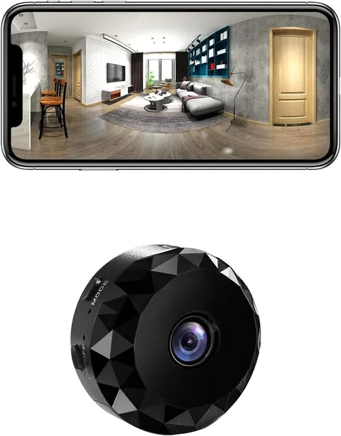 Dome Camera Pet Cam 1080P Wifi Wireless Indoor Home Security - Black