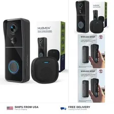 MUBVIEW Doorbell Camera Wireless with Chime, Video Doorbell - No Subscription...