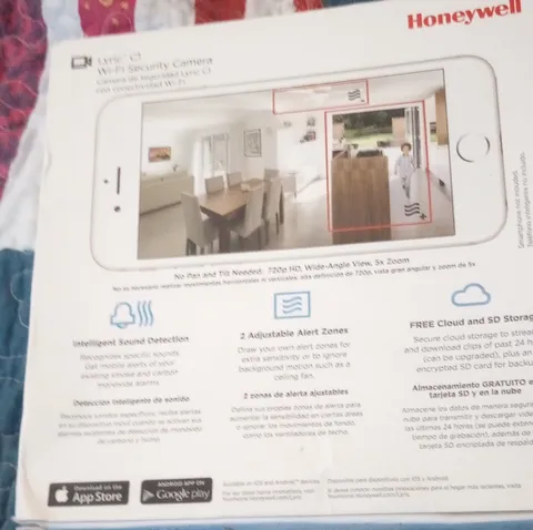 Honeywell Lyric C1 Wi-Fi 720p Security Camera, Sound Detection, Cloud Storage