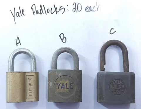 Vintage Yale Padlocks for Locksport, no keys, Various Options, Locksmith