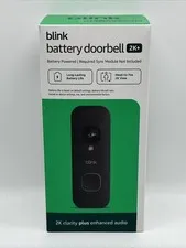 Blink Battery Doorbell 2K+ (Newest Model)—Wireless Video Doorbell, Night Vision