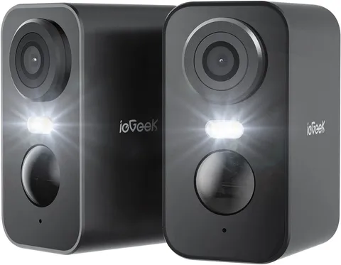 2PCS ieGeek Outdoor Security Camera Wireless 2K Home WiFi Battery CCTV System