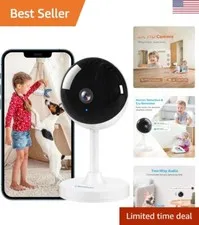 Crystal-Clear 2K Home Security Camera with Alexa Integration - Night Vision &...