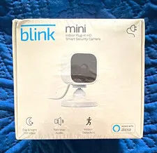 Blink Mini Indoor Plug-In HD Wi-Fi Camera, Day/Night, 2-Way Audio, Alexa