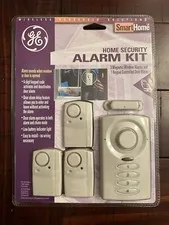 GE Home Security Alarm Kit System Battery Operated Easy Install Smart Home-NEW!