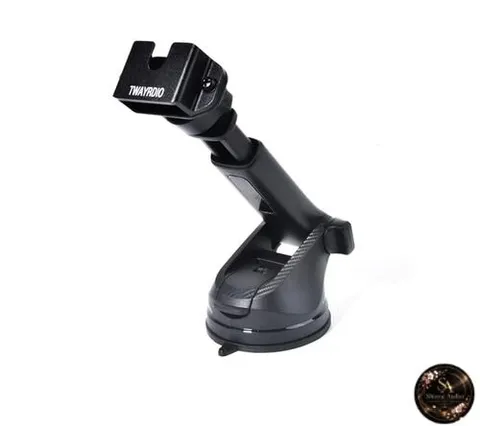 TWAYRDIO Car Radio Holder Gel Suction Cup Mount Extendable Arm 3-in-1 Stand Easy