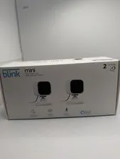 Blink Mini HD Indoor Wi-Fi Camera 2-Pack White Motion Detect 2-Way Night