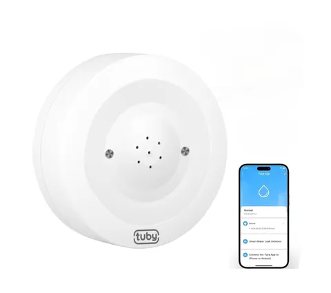 TUBY WiFi Water Leak Detector – No Hub Required, Easy Installation ... Fas