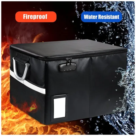 Fireproof File Box with Combination Lock