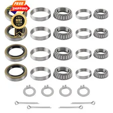 4 Sets 3500 LB Trailer Axle Bearing Kits L68149 L44649 Pack of 4
