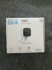 Blink Mini Compact indoor plug-in smart security camera 1080p HD, New/Sealed