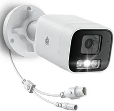 4PCS 5MP Poe Add-On Security Camera, Outdoor Indoor Wired CCTV Camera with Human