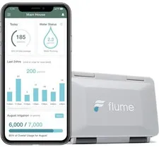 Flume 2 Smart Home Water Monitor & Leak Detector WiFi Real-Time Alerts
