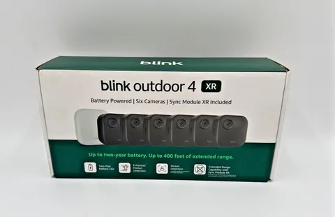 Blink Outdoor 4 XR Wireless Security Camera with Extended Range  6 Camera System