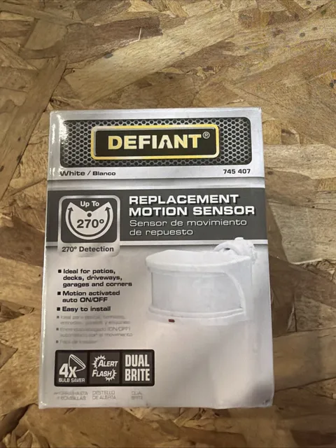 Defiant 270 Degree White Replacement Outdoor Motion Sensor 1C