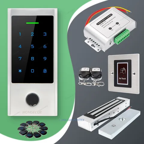 HOMSECUR Weatherproof IP66 APP WIFI Fingerprint PIN Access Control Touch Keypad