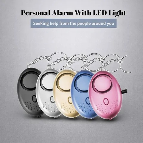 Keychain Personal Safety Alarm 130dB Loud Siren Self Defense Mini Security Alert