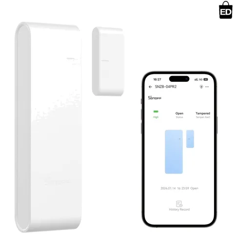 Real-Time Tamper-Proof Zigbee Door Window Sensor with Phone Alerts | 30mm
