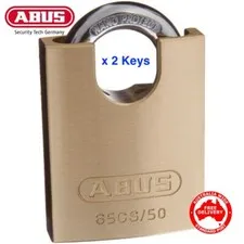 ABUS Padlock  65CS50 50mm -KEYED ALIKE Brass Bodied Padlocks-FREE POST