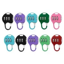 10Pcs Durable Outdoor Password Locks Colorful Combination Anti Theft Padlocks
