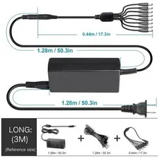 Certified 12V 5A Power Supply for Cameras & Lights