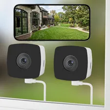 2K Window/Indoor Cameras for Home Security 2Pack | Pet Camera with Phone App, AI