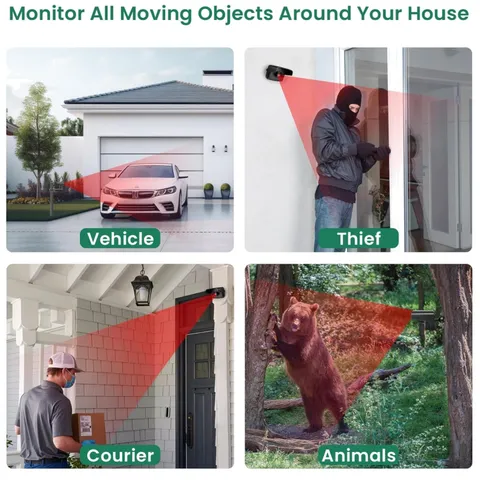 Weatherproof Wireless Driveway Alarm, 600FT Range, 58 Chimes