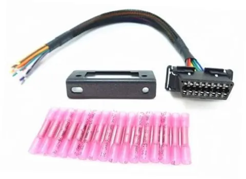 OBD2 J1962 Female to Open Pigtail Cable Bracket OBDii Port Replacement Cable