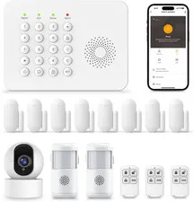 DIY Wireless Home Security System with Sensors & PTZ Camera - No Fees