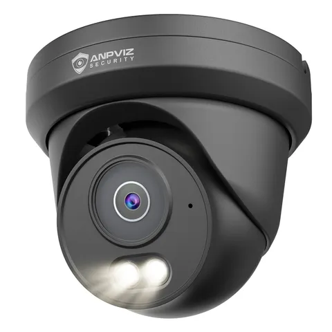 Anpviz 4K 8MP PoE Security IP Camera Outdoor Wired Color Night Vision NDAA Black