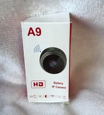 A9 Battery IP Camera Wireless Wi-Fi Mini Security Camera, White