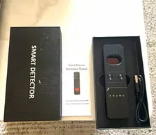 Smart Detector Wireless Bluetooth Rechargeable Indoor Sensor, Black, USB Cable