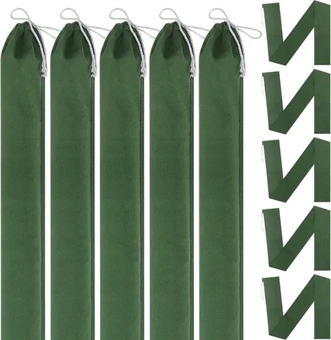 5 Pcs 5' X 4.7'' Tube Sand Bags for Flooding Long Sand Bags Thickened Reusable C
