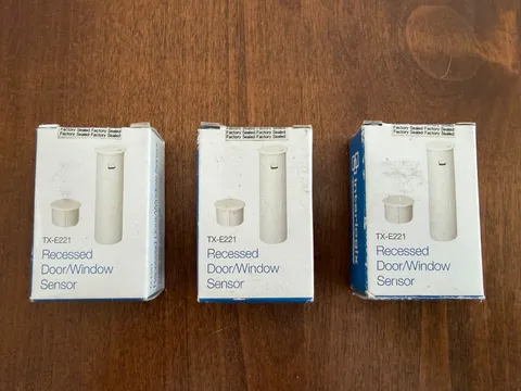 Interlogix TX-E221 Recessed Wireless Door/Window Sensor 319.5MHz  NEW  Lot of 3