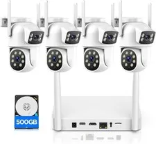 CAMCAMP Wireless Security Camera System 4 Cam 500GB NVR