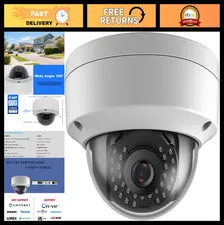 4MP PoE Vandal Dome Camera - Outdoor/Indoor, Night Vision, IP66 Waterproof, 24/7