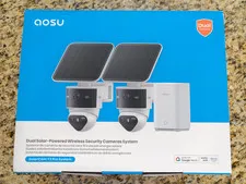 Aosu SolarCam T2 Pro 3K Wireless Solar Outdoor Security Cameras 2 Pack