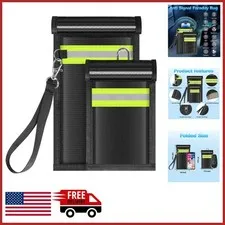 Water Resistant Faraday Bags for Phones, Key Fobs, RFID Protection, 2 Pack